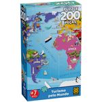 Quebra-Cabeça 200 Peças - Turismo pelo Mundo