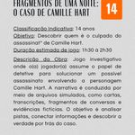 Investigação Criminal 2 - Fragmentos de Uma Noite - O Caso de Camille Hart