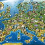 Quebra-Cabeça Monumentos da Europa 2000 Peças