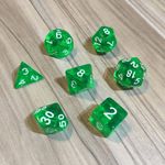 Conjunto de Dados Translúcido Verde
