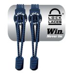 Cadarço Elástico Lock Laces Azul Marinho Unissex