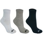 Pacote de meia com 3 Cano Alto Asics Basic Stretch Quarter Unissex
