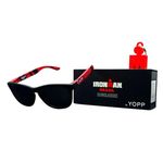 Óculos Yopp Ironman Unissex Preto / Vermelho