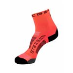 Meia Cano Curto Steigen 1/2 Fluro Red Unissex