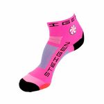 Meia Cano Curto Steigen 1/4 Fluro Pink Unissex