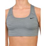 Top Nike Swoosh Feminino Cinza