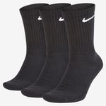 Meia Pacote 3 Cano Alto Nike Everyday Cushioned Unissex
