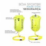 Boia e Sinalizador para Natação em Mar Aberto Amarela Sportbr