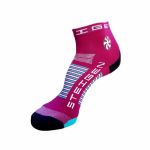 Meia Cano Curto Steigen 1/4 Burgundy Unissex