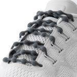 Cadarço Elástico Caterpy Run Cinza Gunmetal Infantil