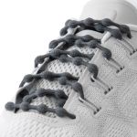 Cadarço Elástico Caterpy Run Cinza Gunmetal Unissex
