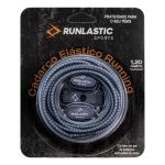Cadarço Elástico Runlastic Cinza e Branco Unissex