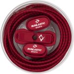 Cadarço Elástico Runlastic Vermelho e Preto Unissex