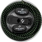Cadarço Elástico Runlastic Preto e Verde Fluor Unissex