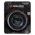 Cadarço Elástico Runlastic Preto e Rosa Unissex