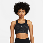 Top Nike Swoosh Feminino Preto Estampa de Oncinha