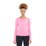 T-shirt Manga Longa Authen Keep Cool Extended Feminina Rosa