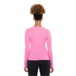 T-shirt Manga Longa Authen Keep Cool Extended Feminina Rosa