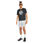 Bermuda de corrida branca Nike Challenger 7 Wild Run Masculina
