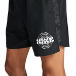 Bermuda de corrida preta Nike Challenger 7 Wild Run Masculina
