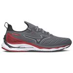 Tênis Mizuno Wave Mirai 4 Masculino Cinza/Vermelho