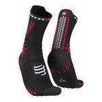 Meia Cano Alto Compressport Racing Socks V4 Trail Highcut Unissex