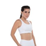 Top Authen Grit Reto Gear Feminino Branco