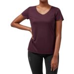 T-Shirt Performance On Running Performance Feminino Vinho