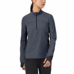 T-shirt Manga Longa On Running Trail Breaker Feminina Cinza