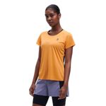 T-shirt Performance On Running Performance Feminina Laranja / Preto