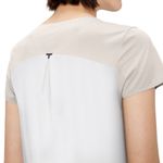 T-shirt Performance On Running Performance Feminino Bege