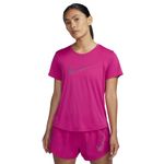 T-shirt Performance Nike Swoosh Feminina Rosa Shock