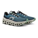 Tênis On Running Cloudmonster Feminino Azul/Branco