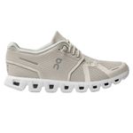 Tênis On Running Cloud 5 Feminino Bege e Branco