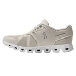 Tênis On Running Cloud 5 Feminino Bege e Branco