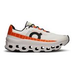 Tênis On Running Cloudmonster Feminino Branco/Laranja