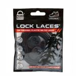 Cadarço Lock Laces Preto Liso Unissex