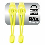 Cadarço Elástico Lock Laces Amarelo Unissex