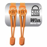 Cadarço Elástico Lock Laces Laranja Unissex