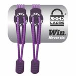 Cadarço Elástico Lock Laces Roxo Unissex