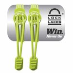 Cadarço Elástico Lock Laces Verde Unissex
