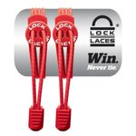 Cadarço Elástico Lock Laces Vermelho Unissex