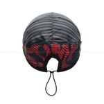 Boné Compressport Pro Racing Preto e Cinza com Detalhes Vermelhos