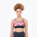 Top Authen Grit Relampago Gear Feminino Rosa e Laranja