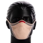 Máscara de proteção esportiva Fiber Knit com filtro descartável Unissex Salmão