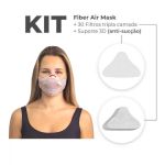 Máscara Proteção Fiber Knit Air Kit Unissex