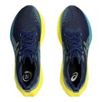 Tênis Asics Novablast 4 Masculino Azul/Amarelo
