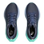 Tênis Asics Novablast 4 Feminino Azul/Verde