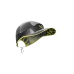 Boné Compressport Pro Racing Cinza com detalhes Verdes