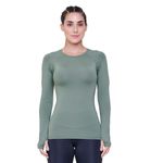 T-shirt Manga Longa Authen Keep Cool Needed Feminina Verde